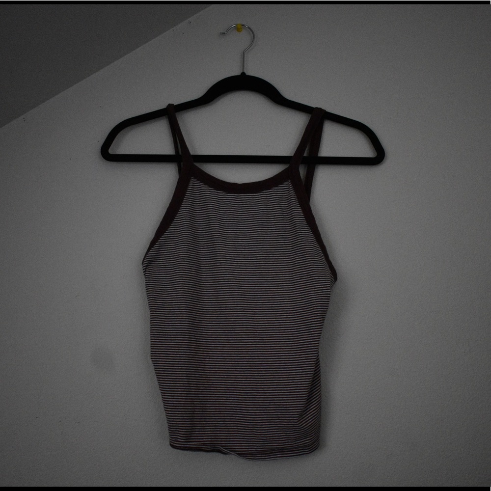 Garage stripped tank top